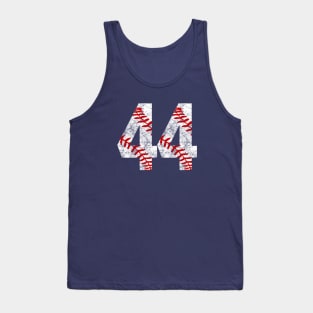 Vintage #44 Baseball Laces Baseball Mom Jersey Love Baseball Tank Top